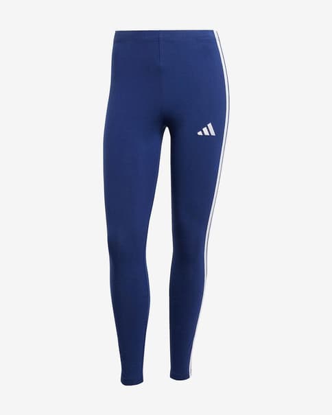 Malla larga adidas Essentials Cotton 3 Stripes azul marino blanco mujer