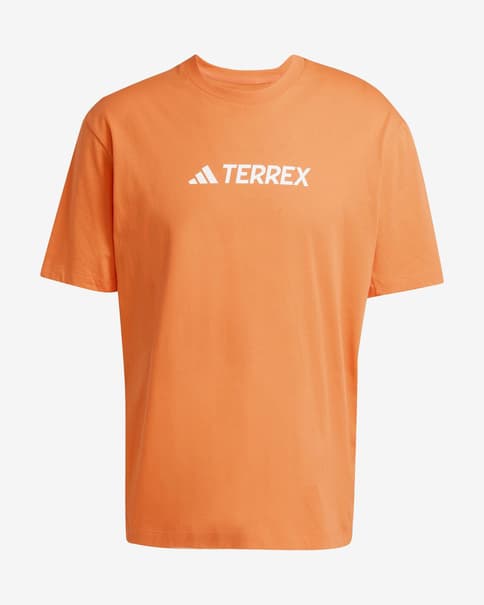 Camiseta adidas Terrex Classic Logo manga corta naranja intenso blanco