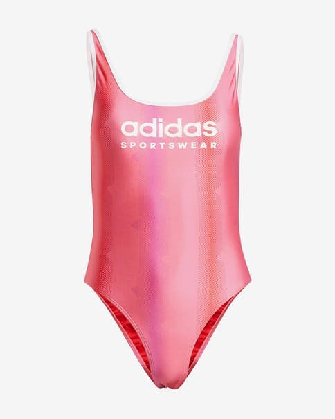 Bañador adidas Tiro U-Back rosa rojo mujer