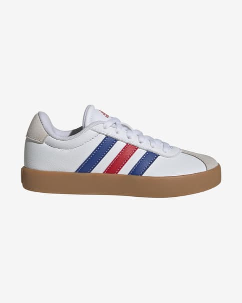 Zapatillas adidas VL Court 3.0 blanco azul rojo infantil