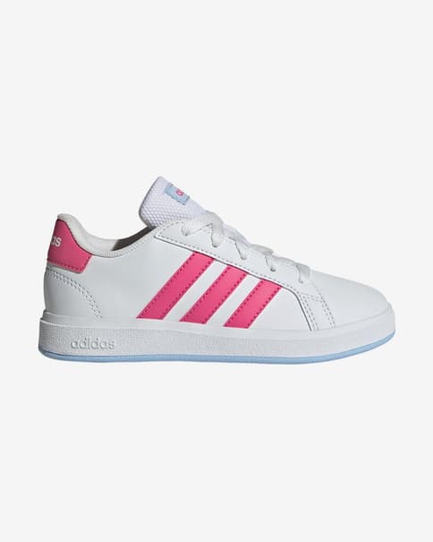 Zapatillas adidas Grand Court 2.0 blanco puro rosa chicle infantil