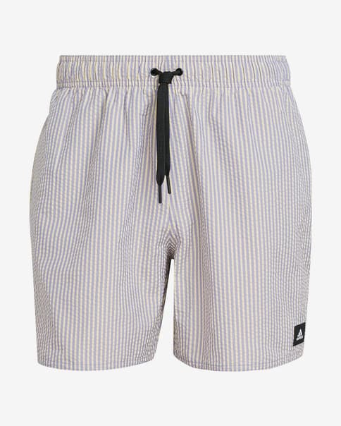 Fato de banho adidas Stripey Classics Short Length cinza claro
