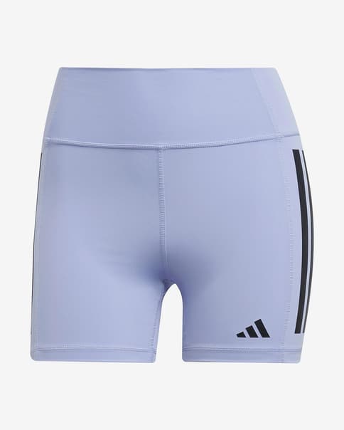Pantaloncini adidas Optime 1/4 3-Stripe blu nero donna