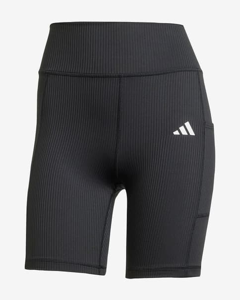 Pantaloncini adidas Optime Rib nero puro donna