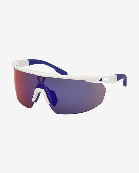 Gafas adidas Sport SP0095 blanco azul lente espejada violeta