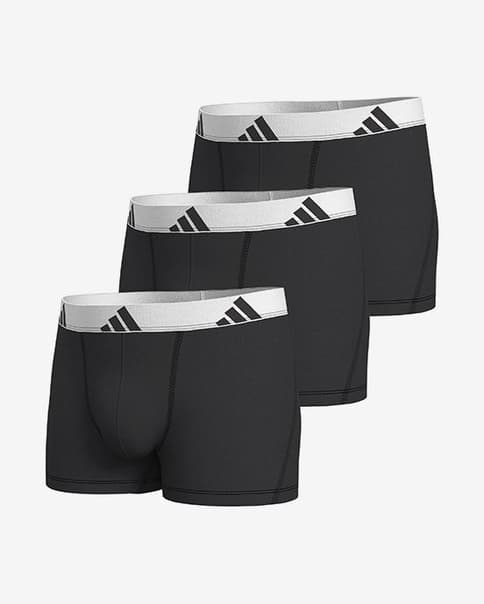 Bóxer adidas Active Flex Cotton negro blanco (3 unidades)