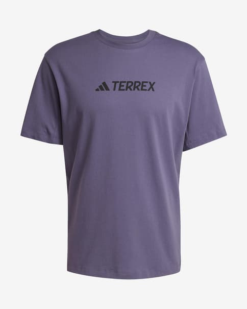 Camiseta adidas Terrex Classic Logo manga corta violeta negro