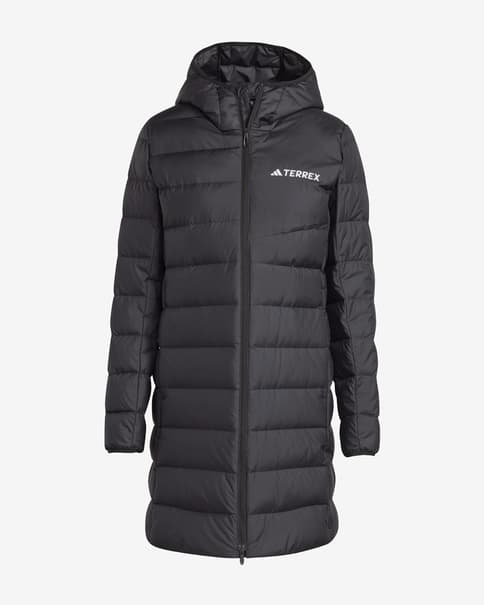 Chaqueta con capucha adidas Terrex Multi Light Down 2.0 negro puro mujer