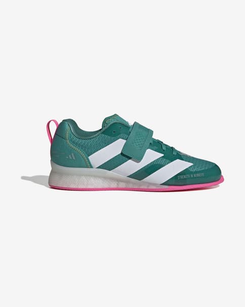 Zapatillas adidas Adipower 3 Weightlifting verde turquesa amarillo