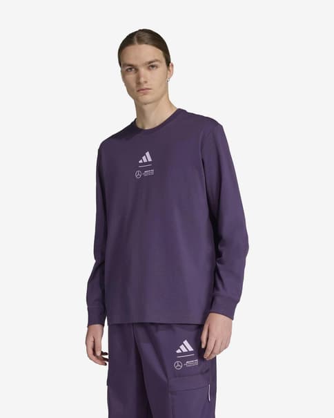 Camiseta adidas Mercedes - AMG Premium Woven manga larga violeta