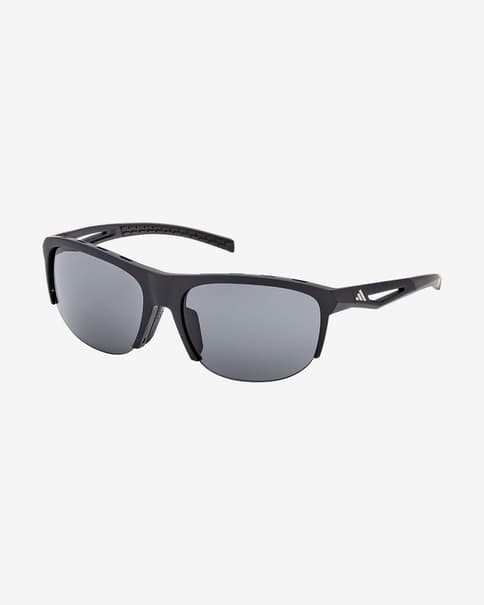 adidas Sport SP0112 bril grijs met spiegelende lenzen zwart
