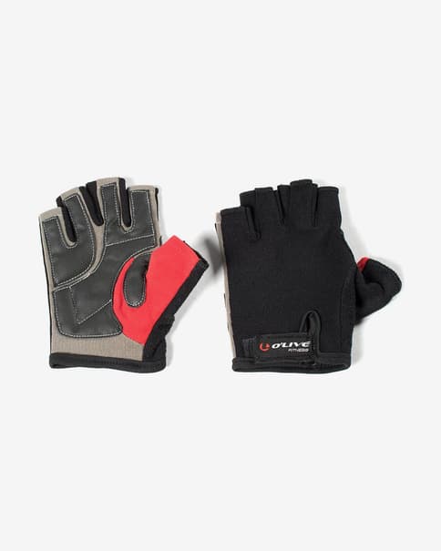 Guantes O'LIVE Fitness negro rojo