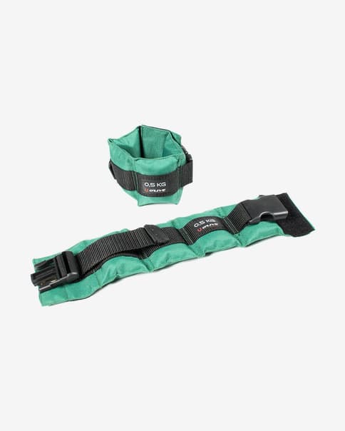 Tobillera Muñequera O'LIVE 0.5 kg verde (Par)
