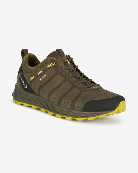 Zapatillas AKU Rapida Evo GORE-TEX marrón negro amarillo