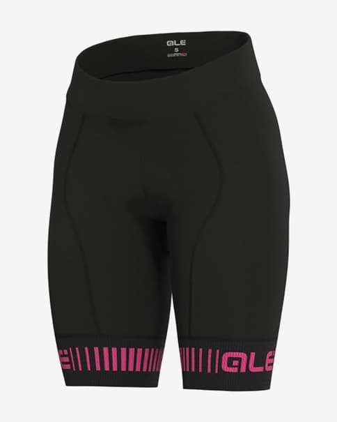 Culote sin tirantes Alé Strada negro rosa mujer