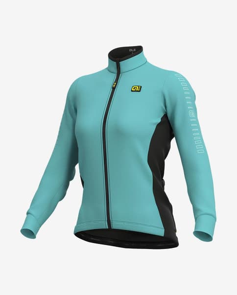 Maillot Alé Solid Fondo manga larga azul claro negro mujer