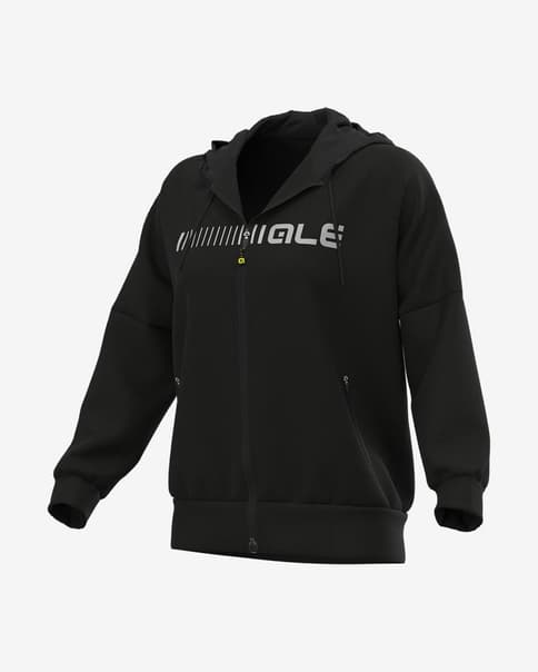 Sudadera con capucha Alé negro mujer