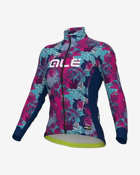 Maillot Alé PRR Amazzonia manga larga magenta azul mujer