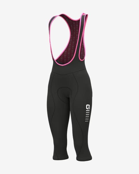 Culote pirata Alé Solid Essential negro blanco rosa mujer