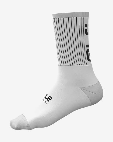 Calcetines Alé Fence PrimaLoft blanco negro