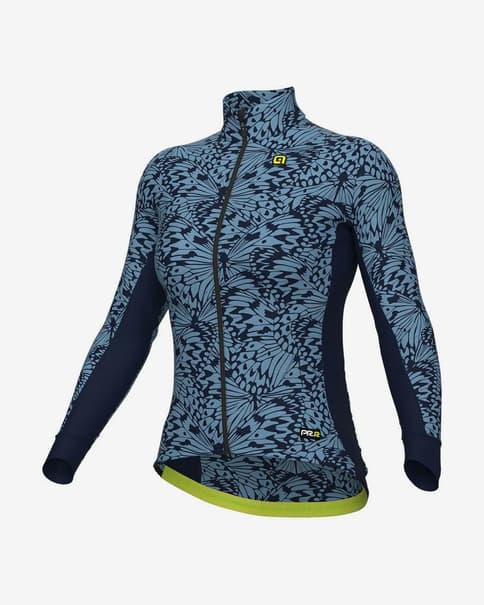 Maillot Alé PRR Papillon manga larga azul claro mujer