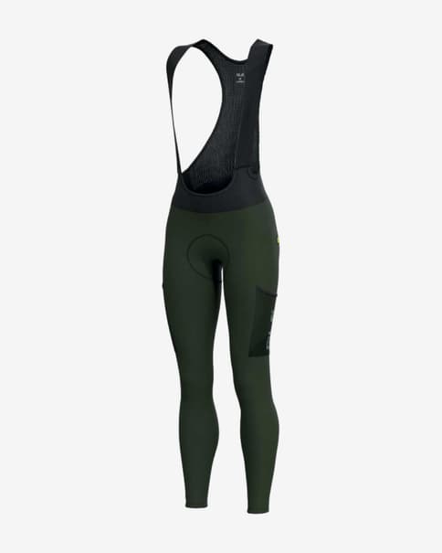 Culote largo Alé Off-Road Gravel Stones Cargo verde abeto negro mujer