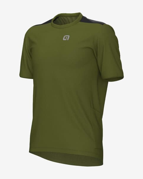 Maillot Alé Off-Road E-Bike Sonora manga corta verde oliva
