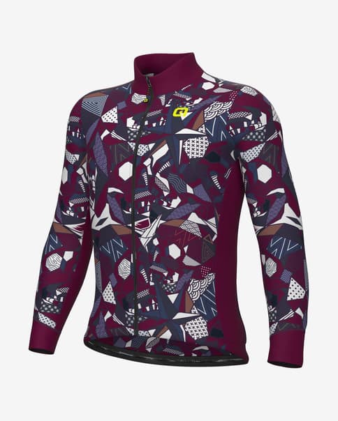 Maillot Alé PRAGMA Over manga larga burdeos
