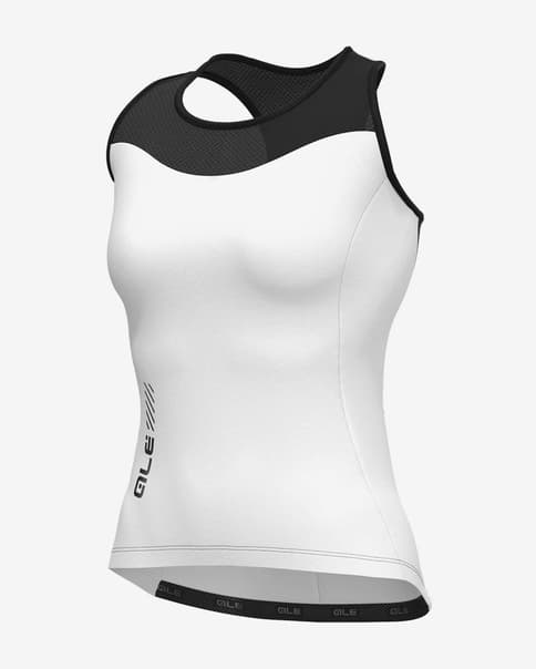 Maillot Alé PRAGMA Color Block tirantes blanco negro mujer