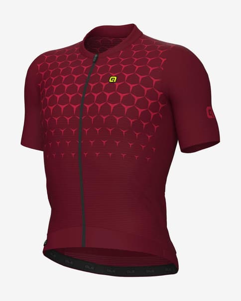 Maillot Alé R-EV1 Quick manga corta burdeos