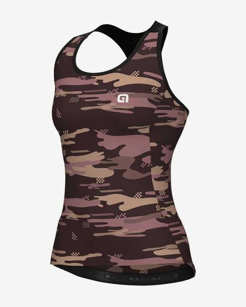 Maillot Alé PRAGMA Lara tirantes marrón camuflaje mujer