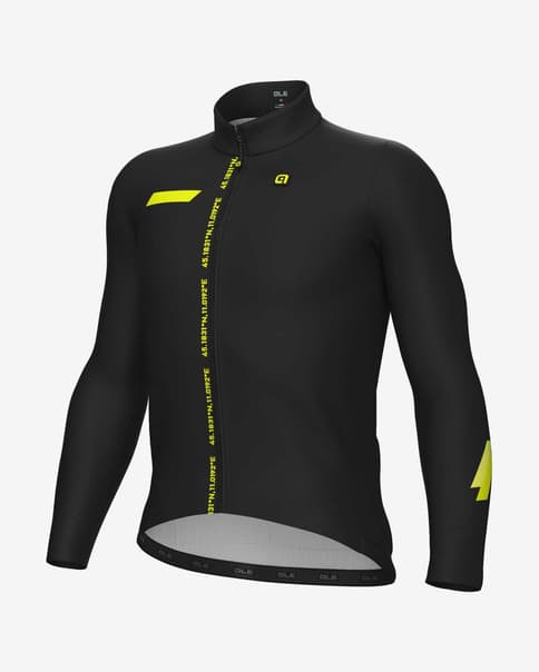 Maillot Alé PR.E Follow Me manga larga negro profundo amarillo