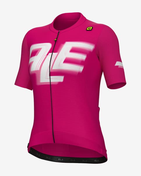 Maillot Alé PR-E Sauvage manga corta violeta logo blanco mujer
