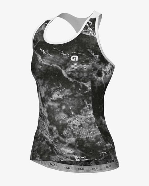 Maillot Alé PRAGMA Marble sin mangas verde oscuro mujer