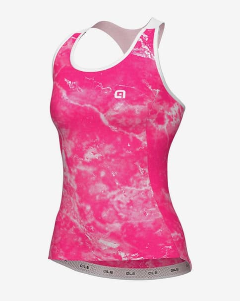 Maillot Alé PRAGMA Marble sin mangas fúcsia mujer