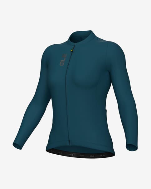 Maillot Alé PRAGMA Color Block manga larga azul oscuro mujer