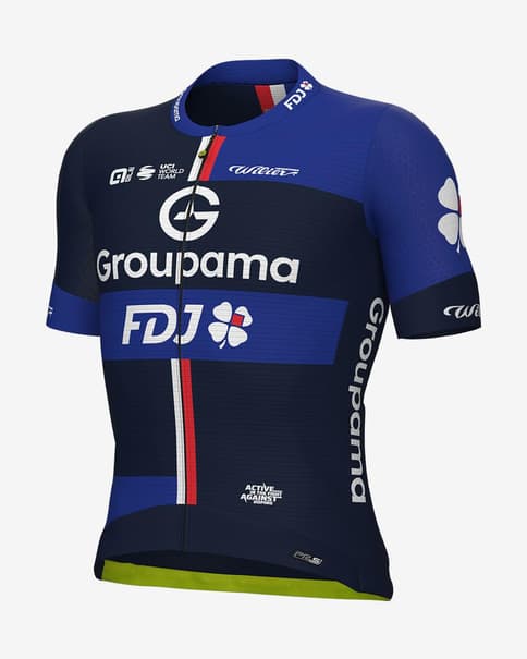 Maillot Groupama-FDJ 2025 PRS 2.0 manga corta azul oscuro