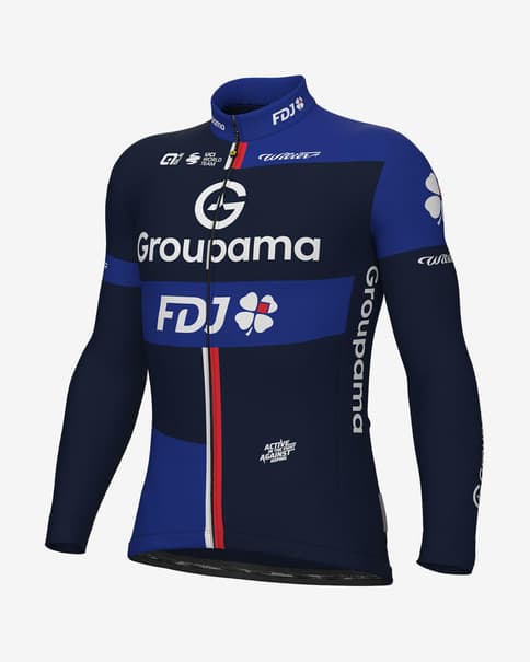 Maillot Groupama-FDJ 2025 Prime manga larga azul