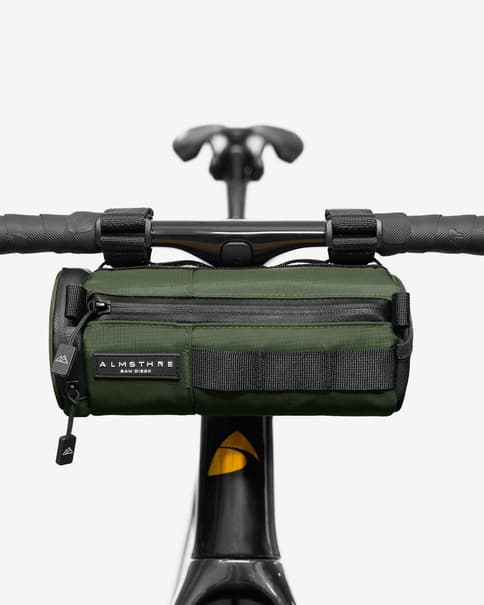 Bolsa de manillar Almsthre Signature verde oscuro