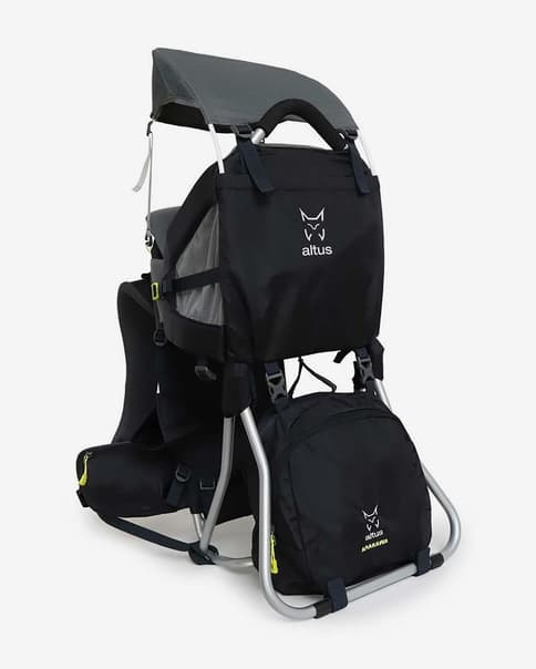 Mochila portabebés Altus Arakagua negro gris