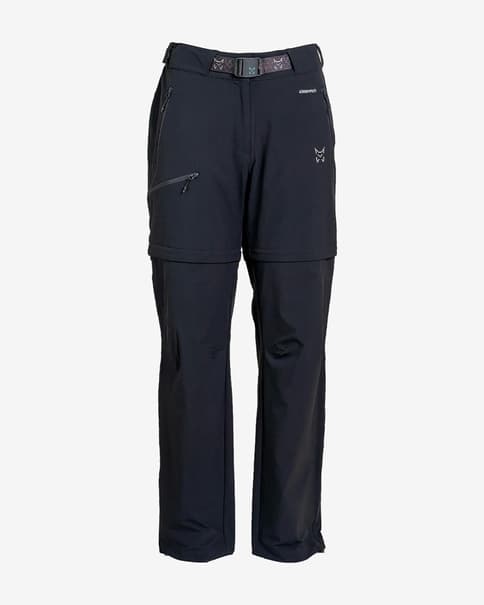 Pantalón convertible Altus Quetzal negro antracita mujer