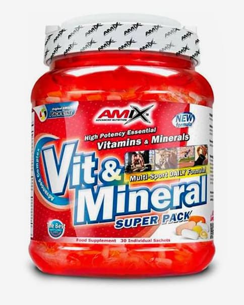 Bote Amix Vitamins & Minerals SuperPack (30 unidades)