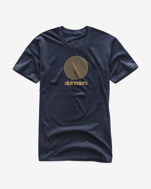Camiseta Alpinestars The Spiral Premium manga corta negro oscuro naranja