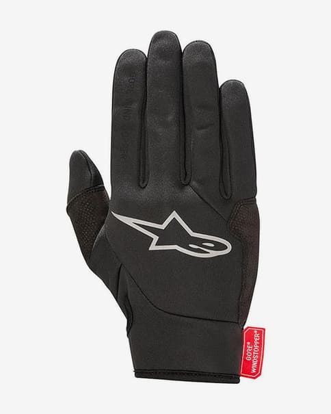 Guantes Alpinestars Cascade Gore Windstopper negro gris