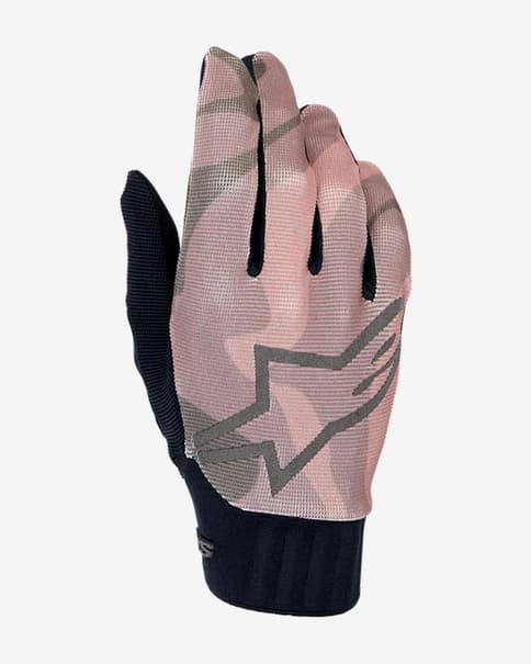 Guantes largos Alpinestars A-Dura Squad Camo blanco rosáceo