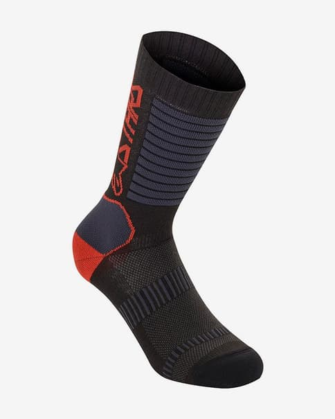 Calcetines Alpinestars Paragon Lite 19 PrimaLoft negro rojo