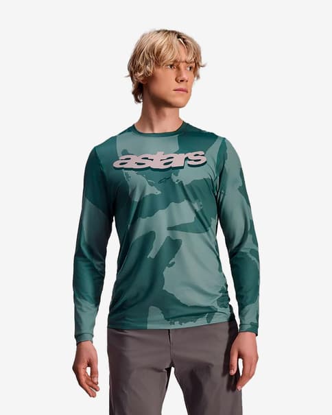Maillot Alpinestars A-Dura Hollow Camo manga larga verde camuflaje