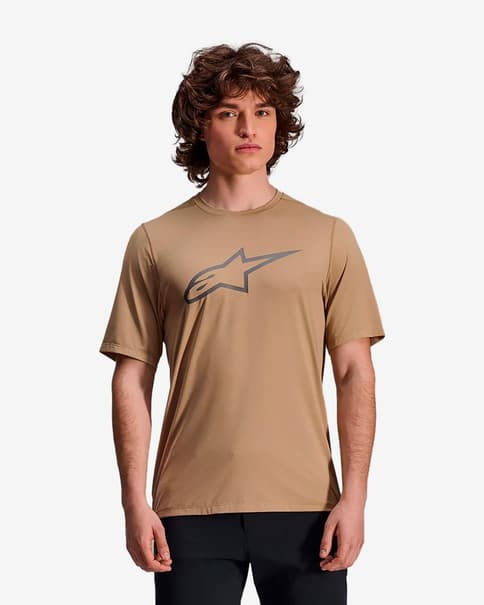Maillot Alpinestars A-Dura Astar manga corta marrón claro