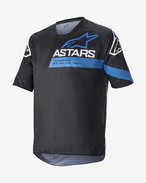 Maillot Alpinestars Racer V3 manga corta negro azul