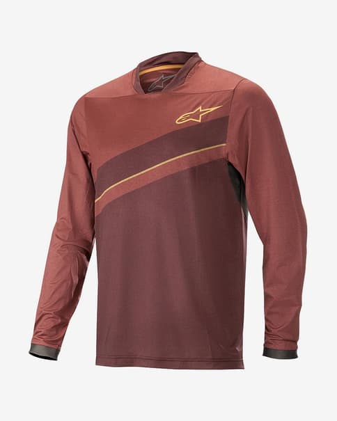 Maillot Alpinestars Alps 8.0 manga larga rojo naranja
